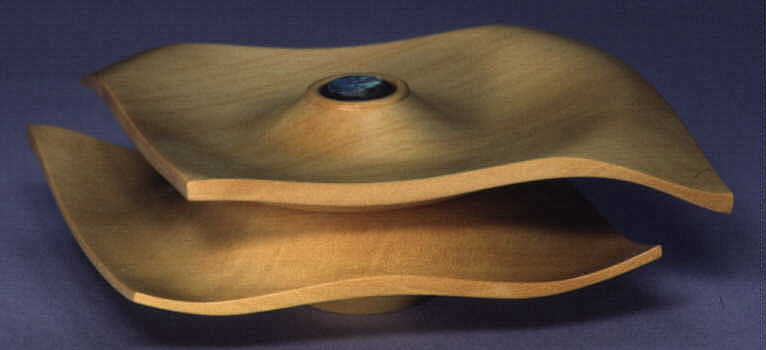 Inlayed Turned, Houn Pine Box - click to return